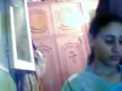 Huge-titted Arab babe gives me handjob in amateur webcam vid
