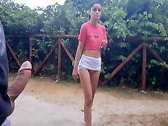 Risky Handjob For A Woman Who Handed In Public!