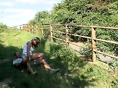 At the bus stop, the slut really wants to plumb