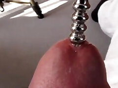 Dilator urethral insertion pop-shot