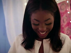 Busty Ebony Honey Fucks Her Stepbro After Revealing Power