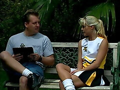 Hot ass blonde and black hair coed dildo fucking in douche