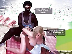 Slut Wife MILF Gets DP by BBC & Creampied on the Beach While Cheating on Husband 3D Comic