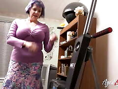 AgedLovE - Busty cougar providing blowjob got her pussy licked and enjoyed hardcore fuck in the end