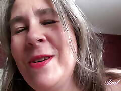 AuntJudys - Your 52yo bobed locks Step-Auntie Grace Wakes You Up with a Blowjob POV