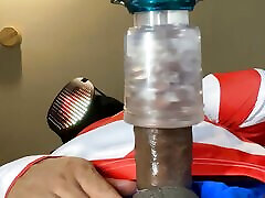 Automasturbator Milks Out A Moaning Cumshot From Masked Man Automasturbator Milks Out A Moaning Cumshot From Masked Man