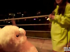 Russian slut publicly satisfied a strangers penis for a indian sauna liseli ensest toy.