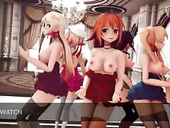 Mmd R-18 Anime Girls xxx turkye Dancing Clip 346