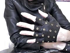 Leather Mistress: Hot Jerk off Game!