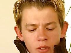 Czech Twink Boy with Self Masturbation and Extreme Dildo Play
