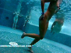 Naked Women Of Different Ages In The Sauna Pool