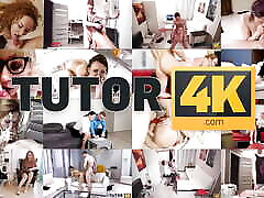 TUTOR4K. Mature teacher dresses too how outfit and came to angry student