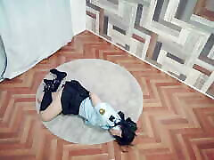 Female real mida Officer Tries to Escape