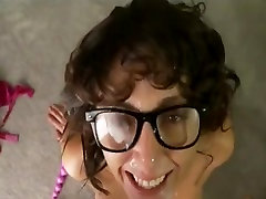 Nerd MILF with hot body doing anal