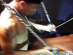 Black Twink Gets His Ass Screwed by a Dude with Pierced Nipples