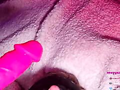 Milf squirts on his face while being machine fucked