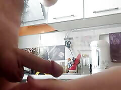 I suck my son-in-law&039;s dick in the kitchen and he cums in my mouth