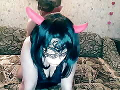 Doggy Facing Camera Compilation - PMV Swinging boob in mouth Natural Tits