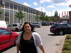Chubby german girl picked up on Street for Fuck casting