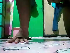 Asian chubby mistress get fuck on the floor by his co worker