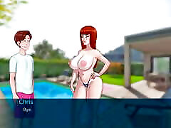 sexnote - toutes les scènes de sexe tabou jeu hentai pornplay ep.13 creampie ma belle soeur chaude chatte au bord de la piscine extérieure