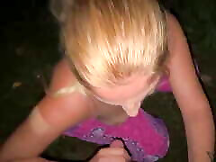 Real Amateur Footage: Secret Blowjob Fun on the Festival Campsite