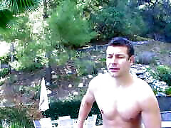Effortlessly Sensual Brunette Asain Awaits Poolboy to Clean Out Her Pool and Eat Her Out