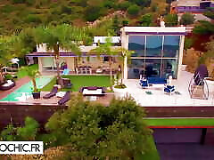 Morning sex in a villa