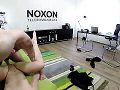 Small Tits Brunette Jeanna Anal Creampie in the Office