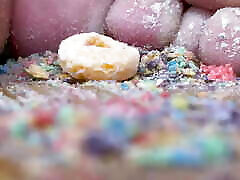 Mommy Crushes Cereal with Her Feet Mommy Crushes Cereal with Her Feet