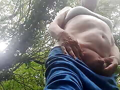 Granny&039;s big panties rubbing pussy in dick bra