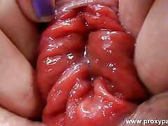 Deepthroat, Red ngemut sambil main hp & Anal Prolapse by Proxy Paige