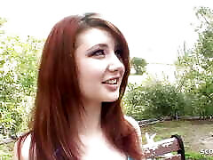 Step-Brother seduce Redhead Inked Bitch Step-Sister to Fuck when home alone