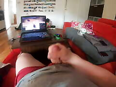 Quick slowmotion cumshot