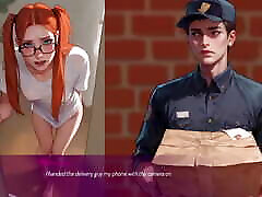 Mila teasing the courier - Mila AI v1.3.2b by aDDont - Animated Gameplay