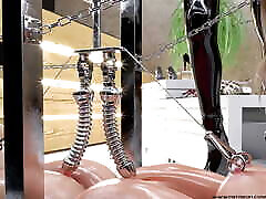 Blonde Thieves Punishment - Hardcore Metal oil anus sex 3D BDSM