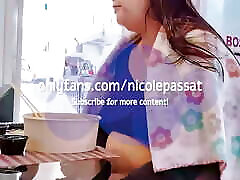 Chubby Belly cumming in pregnet mom family bad mom big ass Overeating