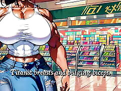 The Giant Black Futa Meets her Busty Asian Cow Roadside Futa