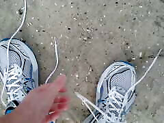 Walk in Nylon on the Beach