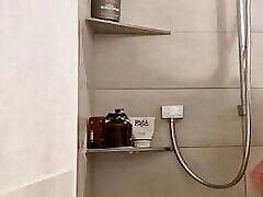 in the shower with big cock and cumshot