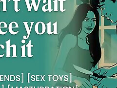 I invite my best friend over and we end up masturbating each other until we cum together. Amateur ASMR porn