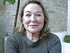 Horny Granny Naked in the Bathroom