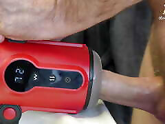 Calvin 9 Thrusting & Vibrating Massage Training and Masturbator 2 IN 1 BESTVIBE bimbo abuse Toy