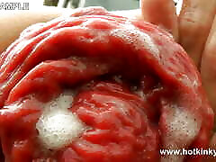 Hotkinkyjo Sexy Farm Worker Fuck Her Ass with Xxl Dildo & Prolapse
