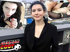 German Scout - First Anal sex beacht at Casting for Slim Student Anna Kunst in Berlin
