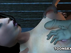 3D atem jej cycki i cipki fucked karła