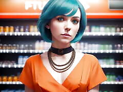 Blue Hair Ai Babes