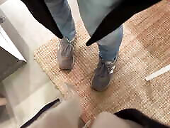 Risky jerking off in well-known furniture store - were we caught?