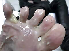In the Cock Cage, Anal, Foot Meal, Cock Between Legs Allowed to Fuck Lady Victoria Valente