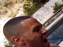 Vintage Teen mom and son sweeping mom with Hairy Pussy and Nice Tits Fucked and Creampied in Mouth by Two Monstrous Black Cocks